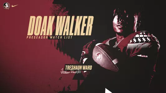 Treshaun Ward Named To Doak Walker Award Watch List