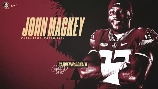 Camren McDonald Named To Mackey Award Watch List