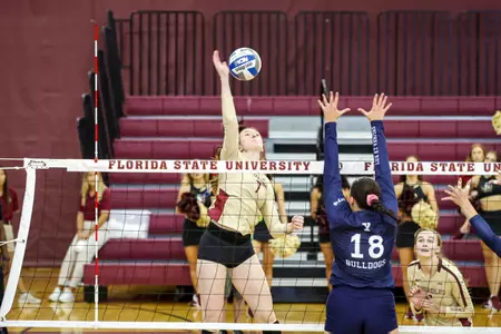 Volleyball Sweeps Yale in First-Ever Meeting