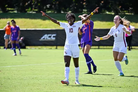 Soccer Gets Seventh Win With 3-1 Win Over No. 14 Clemson
