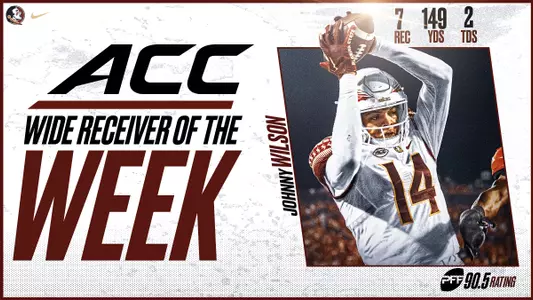 Johnny Wilson Named ACC Wide Receiver of the Week