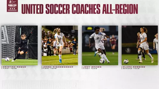Four Seminoles Named to the United Soccer All-Atlantic Region Team