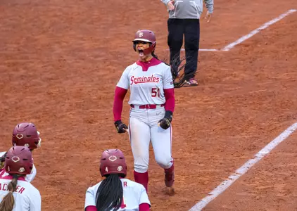 No. 4 Softball Rallies from Four Down to Take Down Notre Dame in Extras