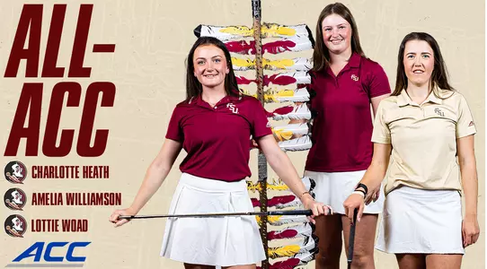 W. Golf: Heath, Woad, Williamson Named To All-ACC Team; Woad Freshman Of The Year