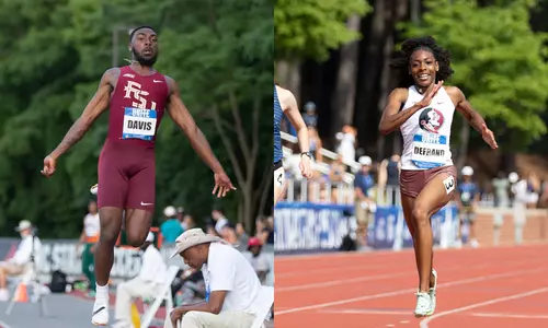DAVIS, DEFRAND NAMED ACC OUTDOOR TRACK AND FIELD MVPS