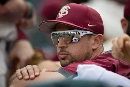 Jun 3, 2022; Auburn, Al, USA; XXX between FSU and UCLA at Plainsmen Park.  Grayson Belanger/AU Athletics