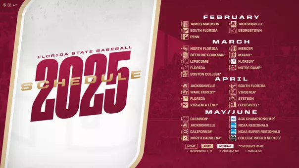Fsu Baseball Schedule Printable Fsu Baseball Schedule Printable