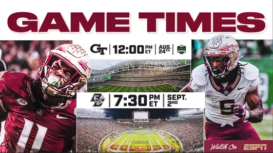 2024 GT, BC Kickoff Times