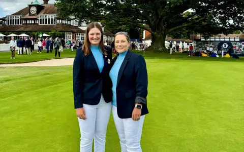 Lottie and Stupples at Curtis Cup