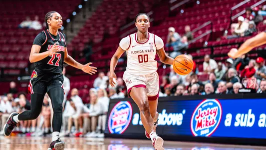 Latson Leads No. 23 Noles with 29 Points in Loss to Cardinals Image