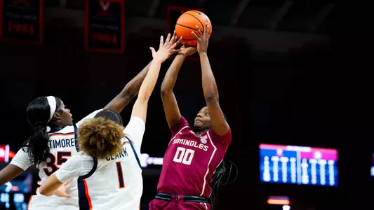 Latson Nets Double-Double as No. 22 Noles Dominate Virginia Image