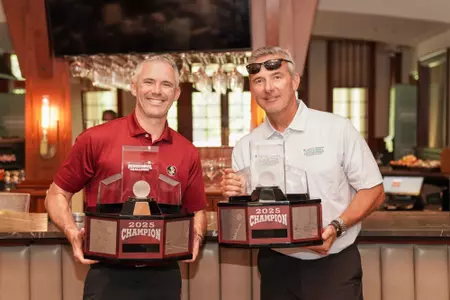 Mike Norvell_2025 Peach Bowl Challenge Trophy