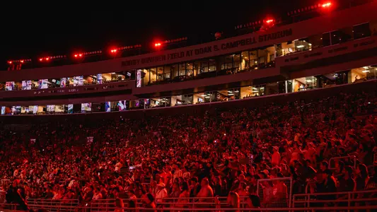 Doak Campbell Stadium Garnet Lights_2024