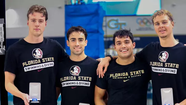 400 Freestyle Relay ACC Silver Medalists