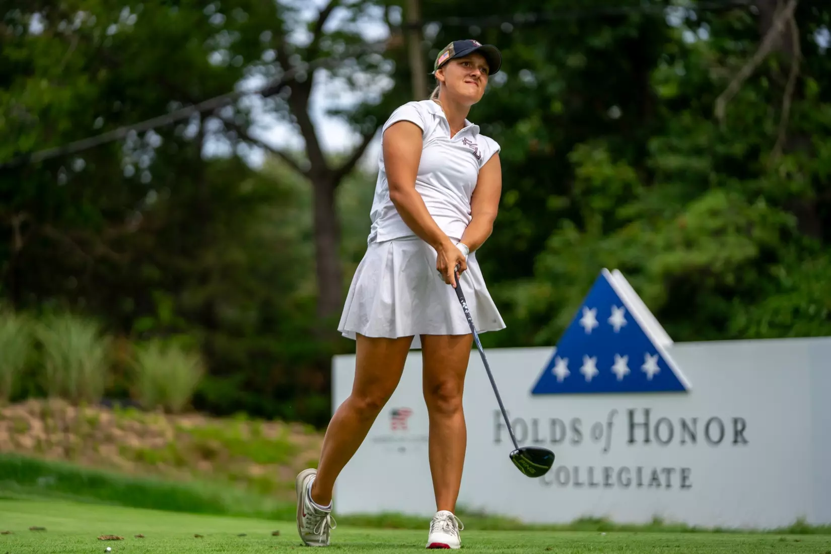 Florida State shot two-over 290 in round two of the Folds of Honor Collegiate, putting the Seminoles in third heading into the final round.