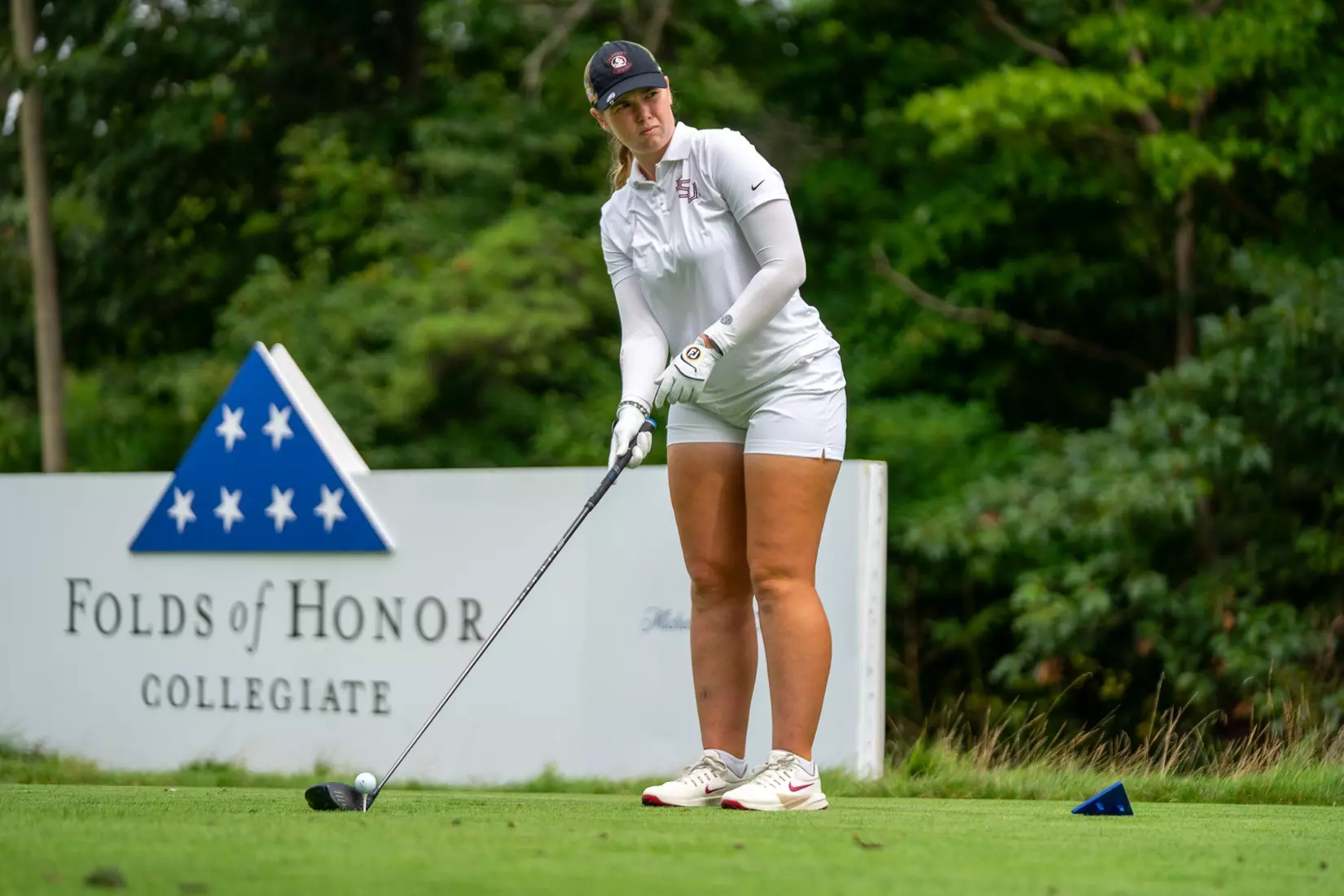 Florida State shot two-over 290 in round two of the Folds of Honor Collegiate, putting the Seminoles in third heading into the final round.