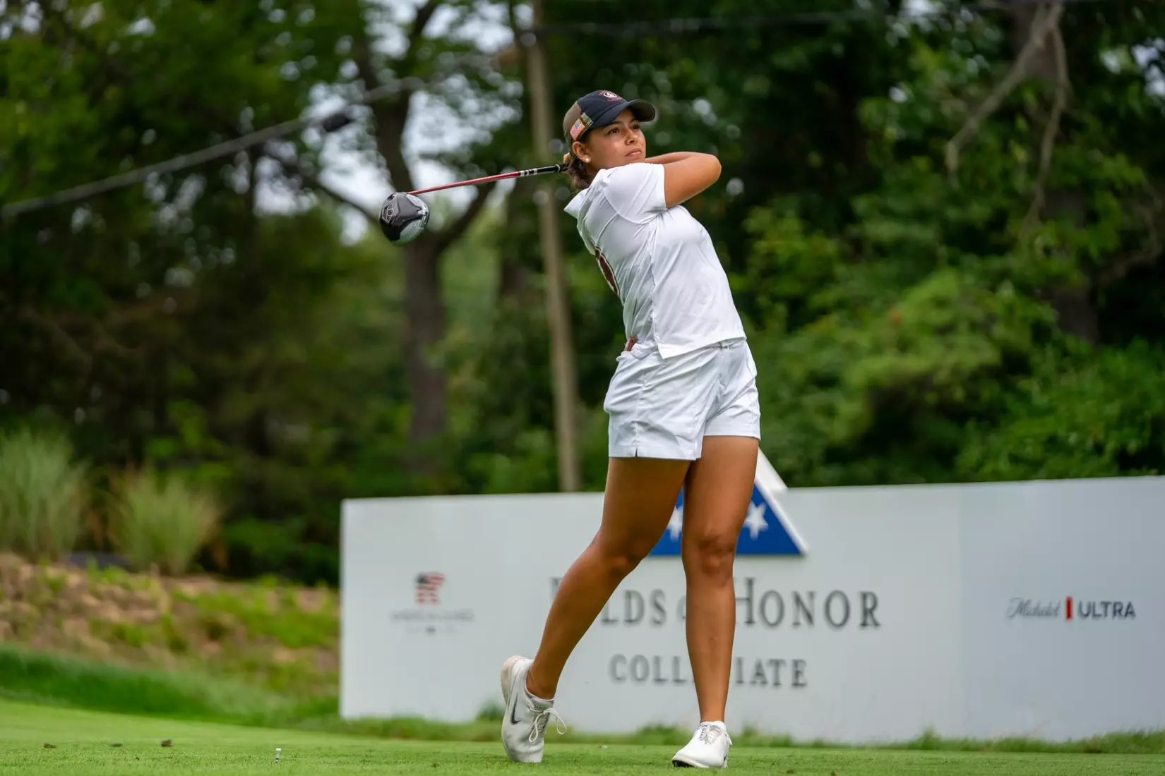 Florida State shot two-over 290 in round two of the Folds of Honor Collegiate, putting the Seminoles in third heading into the final round.