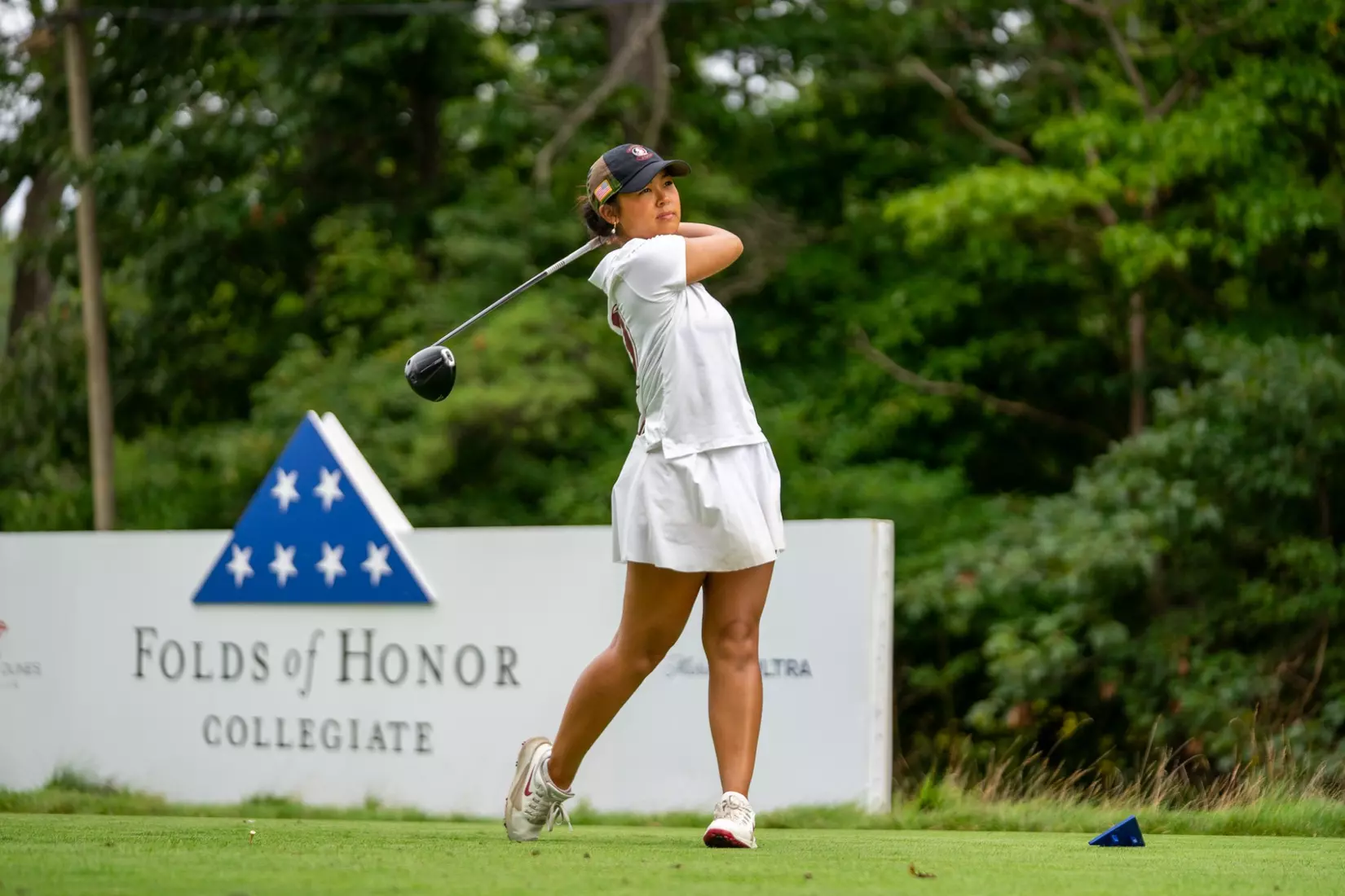 Florida State shot two-over 290 in round two of the Folds of Honor Collegiate, putting the Seminoles in third heading into the final round.