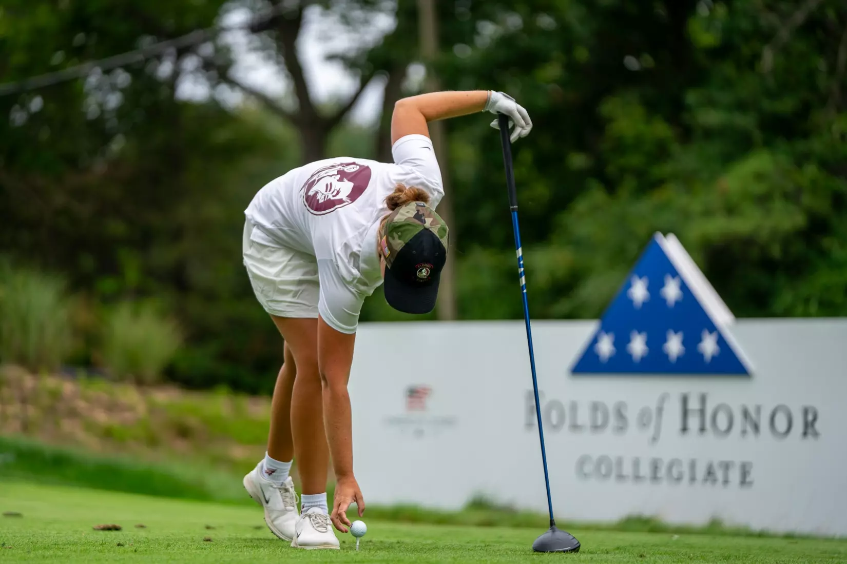 Florida State shot two-over 290 in round two of the Folds of Honor Collegiate, putting the Seminoles in third heading into the final round.