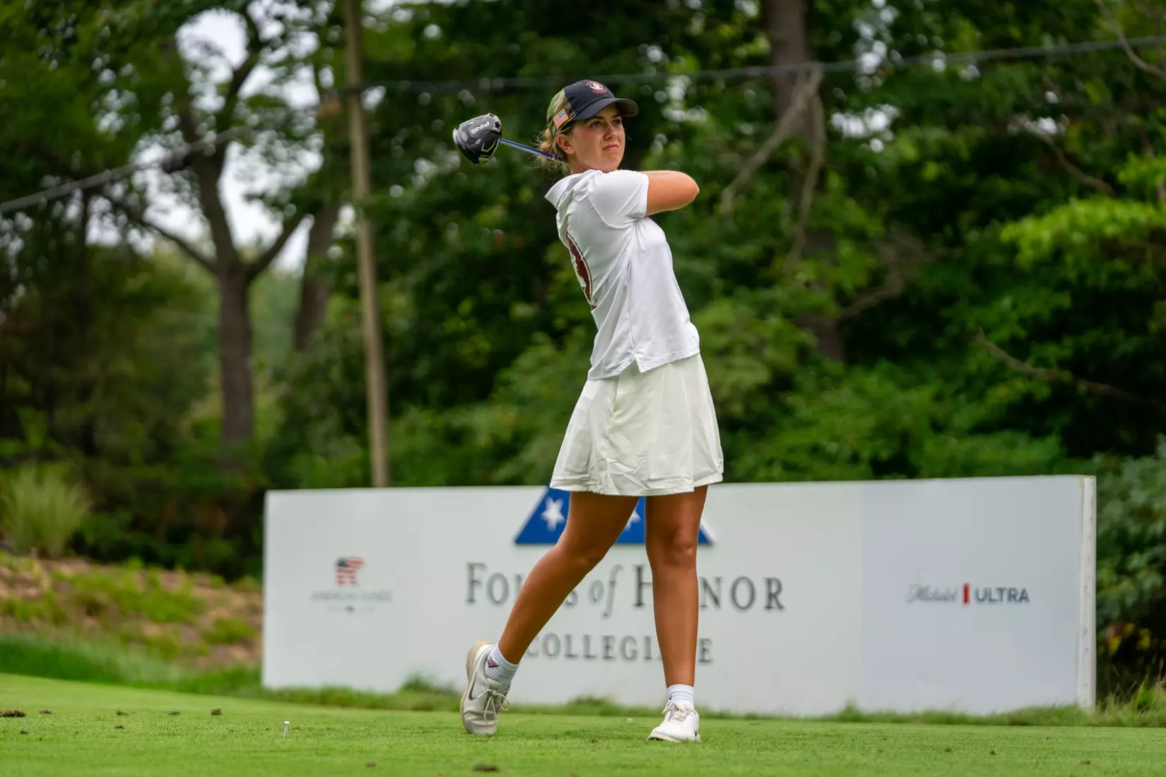 Florida State shot two-over 290 in round two of the Folds of Honor Collegiate, putting the Seminoles in third heading into the final round.