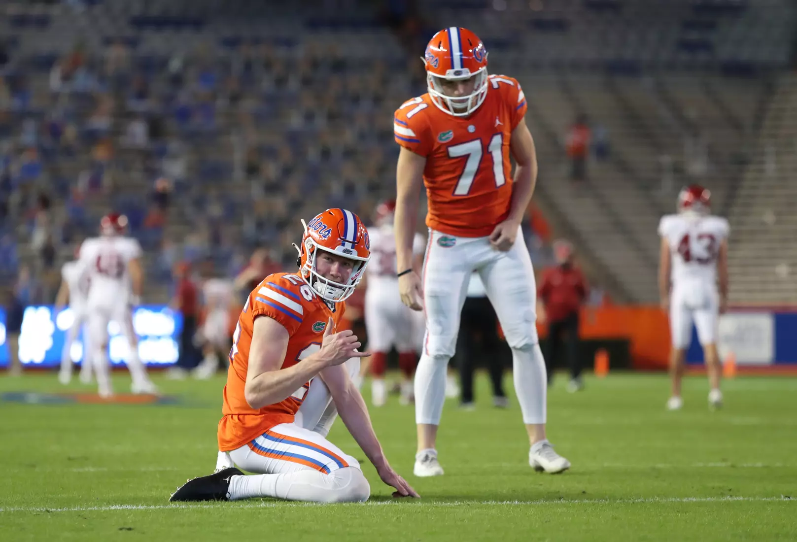 Scenes from the Gators' 63-35 win against the Razorbacks at Ben Hill Griffin Stadium