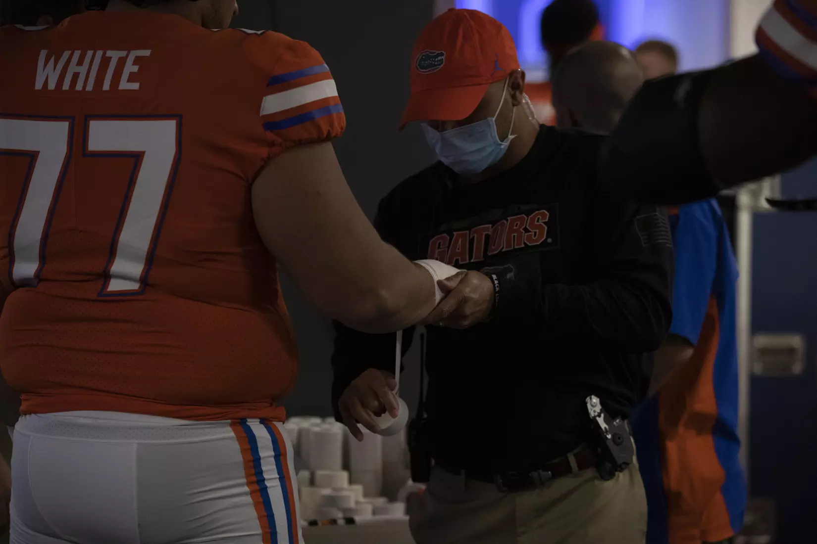 Scenes from the Gators' 63-35 win against the Razorbacks at Ben Hill Griffin Stadium