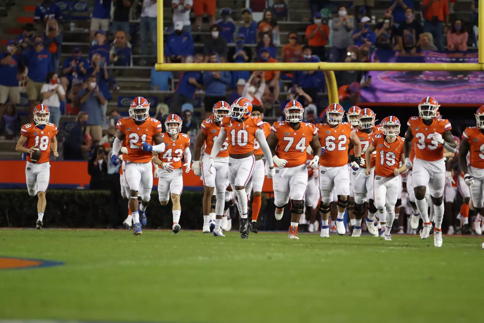 Scenes from the Gators' 63-35 win against the Razorbacks at Ben Hill Griffin Stadium