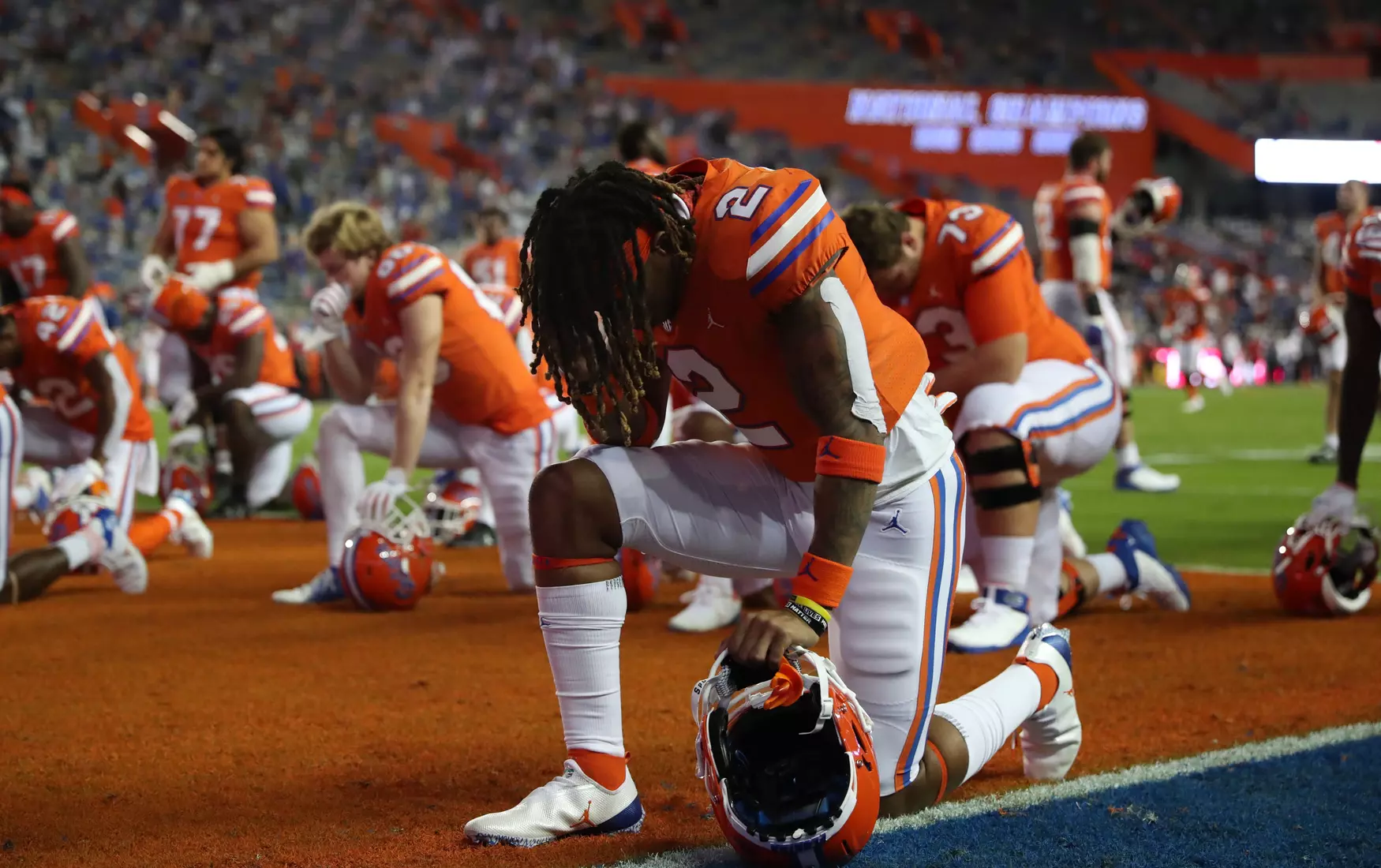 Scenes from the Gators' 63-35 win against the Razorbacks at Ben Hill Griffin Stadium