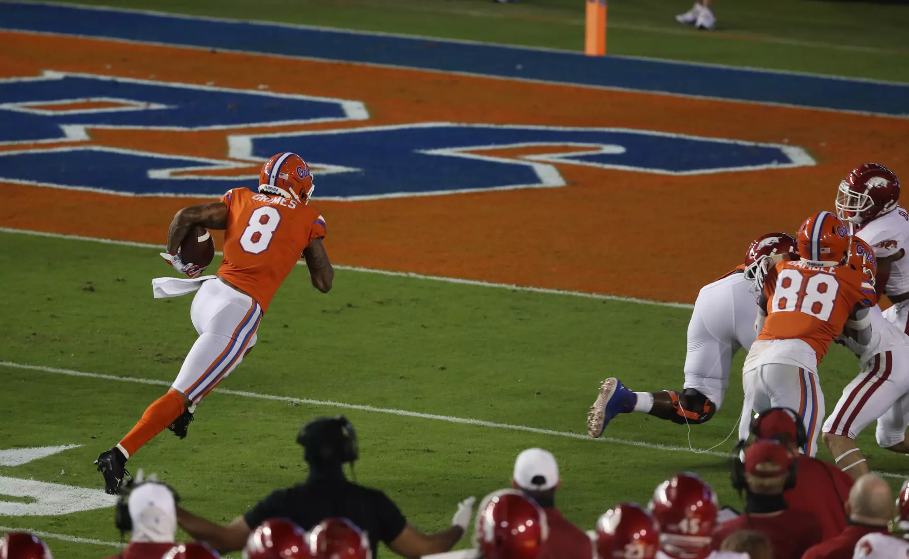 Scenes from the Gators' 63-35 win against the Razorbacks at Ben Hill Griffin Stadium