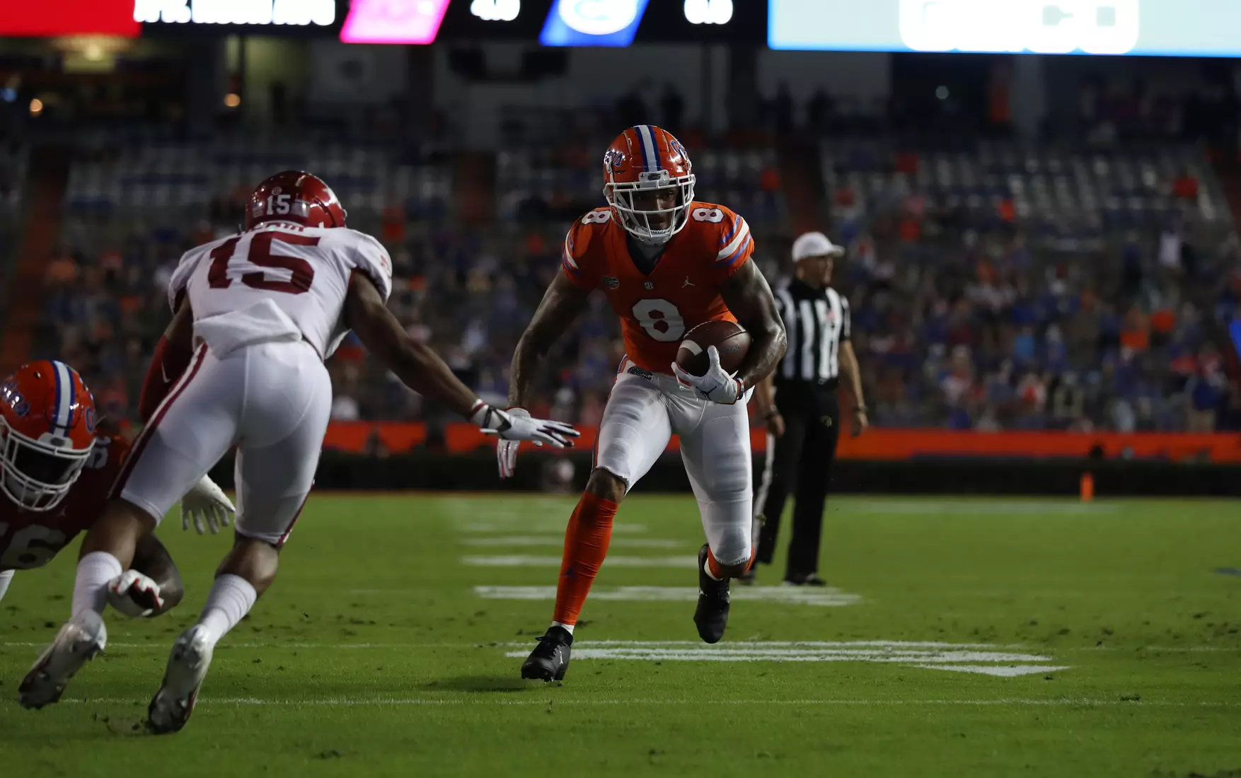 Scenes from the Gators' 63-35 win against the Razorbacks at Ben Hill Griffin Stadium