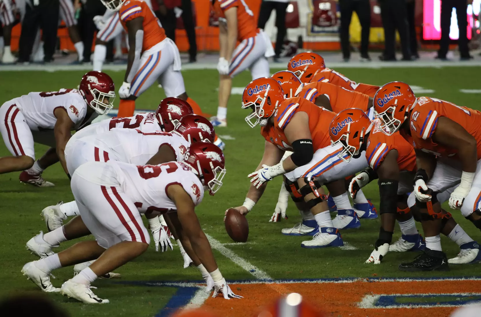 Scenes from the Gators' 63-35 win against the Razorbacks at Ben Hill Griffin Stadium