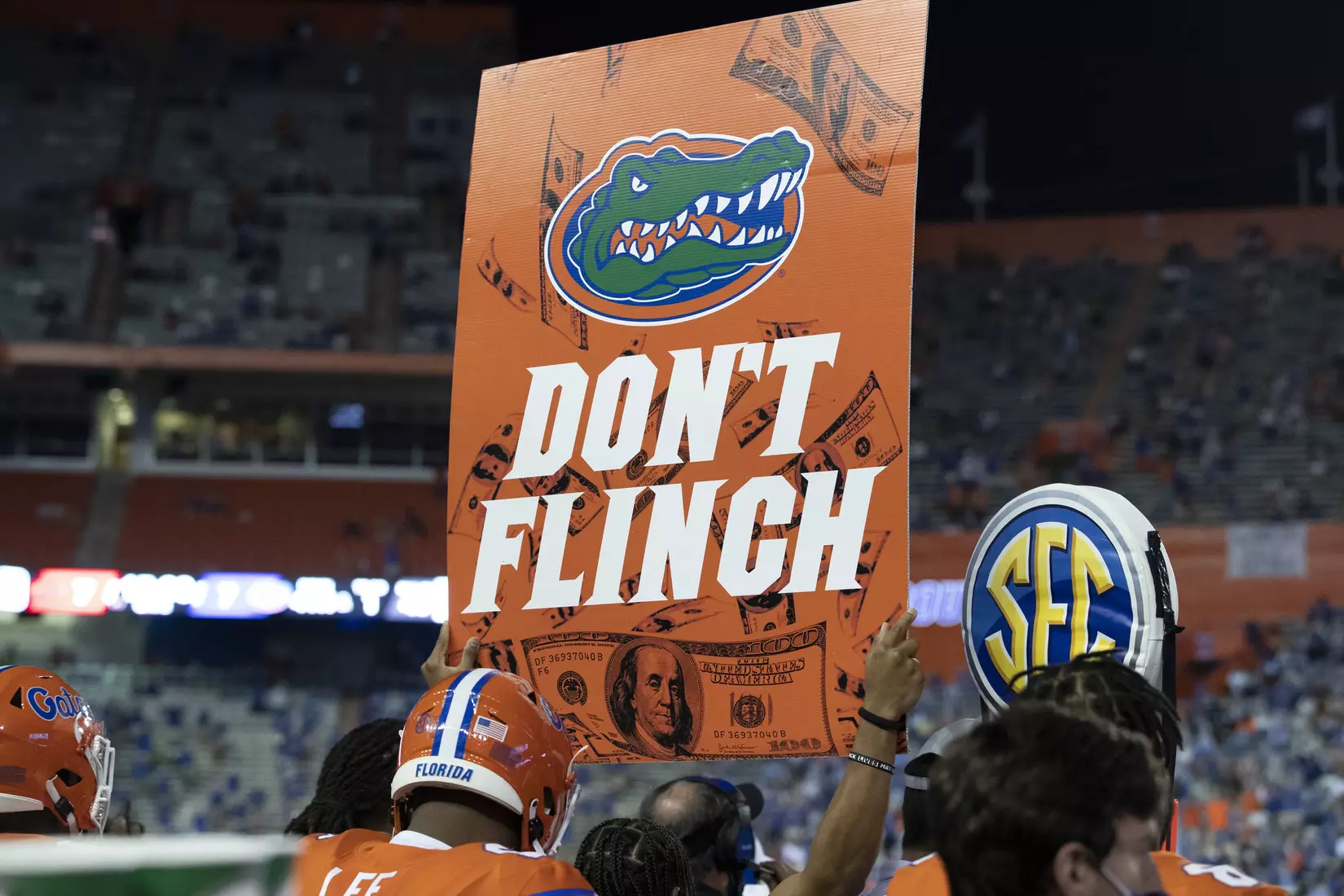 Scenes from the Gators' 63-35 win against the Razorbacks at Ben Hill Griffin Stadium
