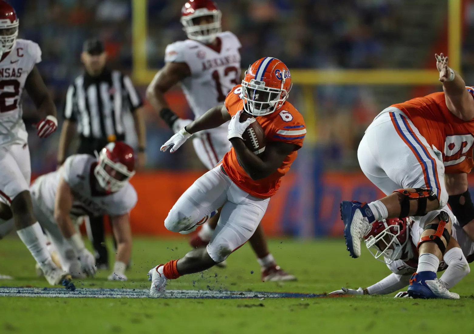 Scenes from the Gators' 63-35 win against the Razorbacks at Ben Hill Griffin Stadium