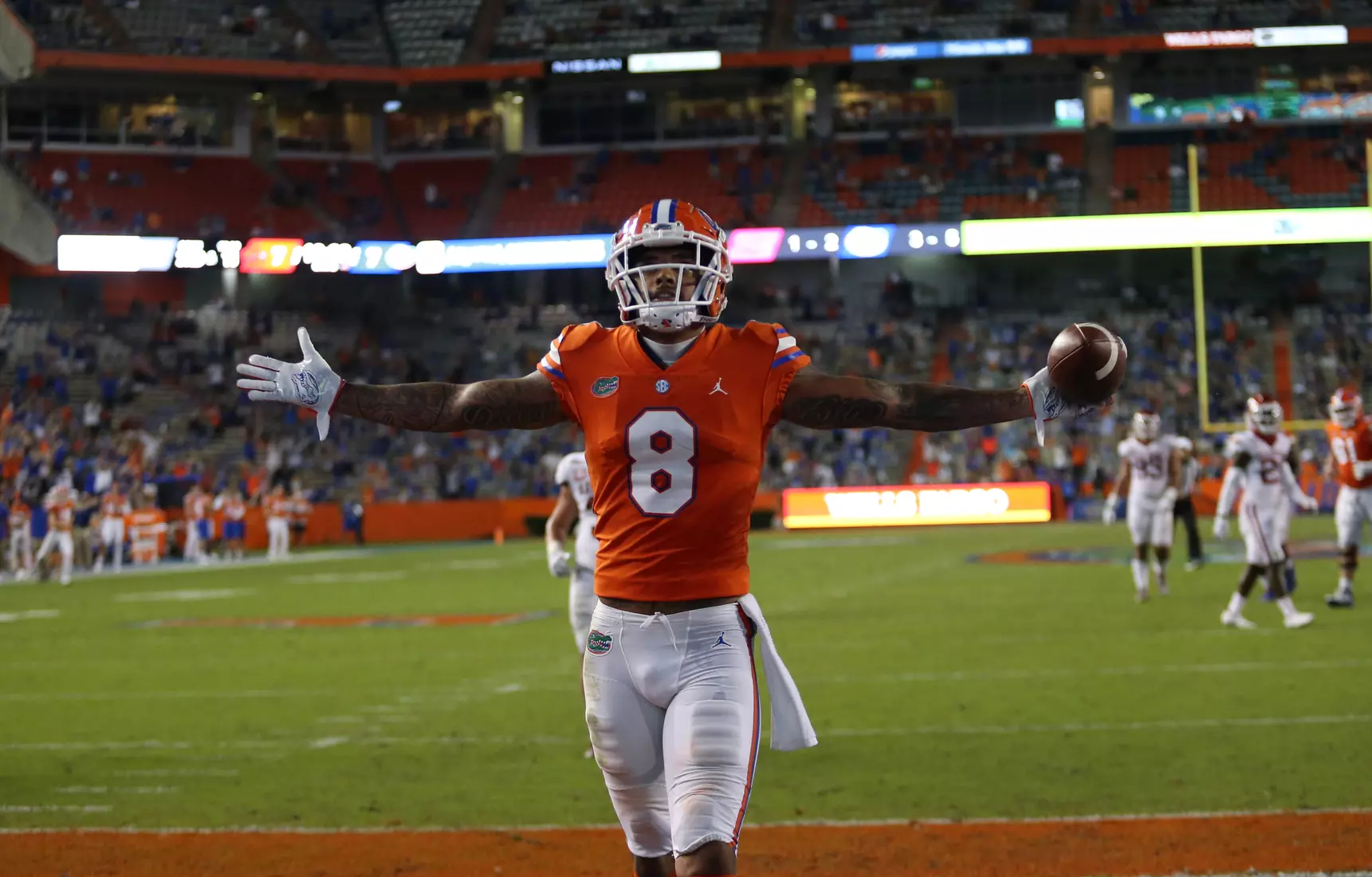Scenes from the Gators' 63-35 win against the Razorbacks at Ben Hill Griffin Stadium