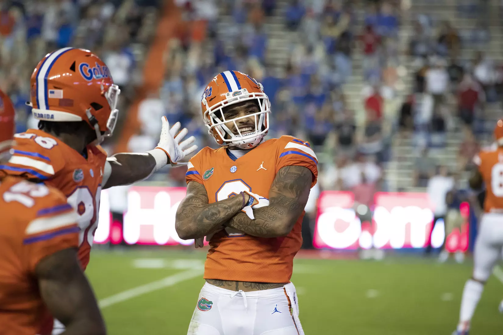 Scenes from the Gators' 63-35 win against the Razorbacks at Ben Hill Griffin Stadium