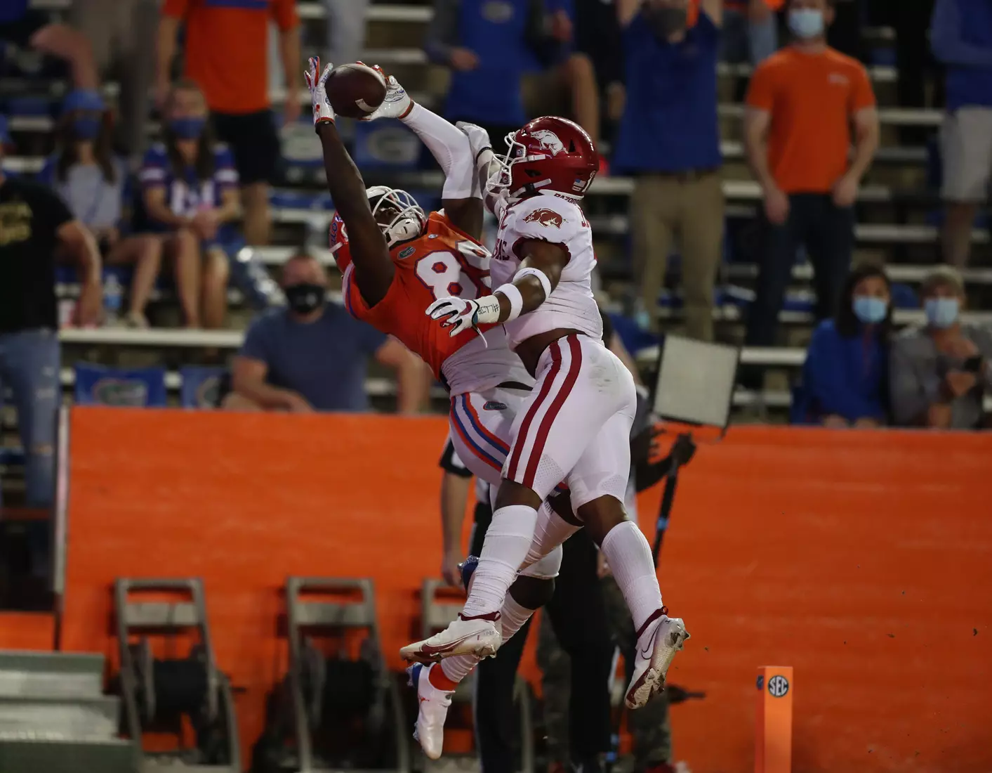 Scenes from the Gators' 63-35 win against the Razorbacks at Ben Hill Griffin Stadium