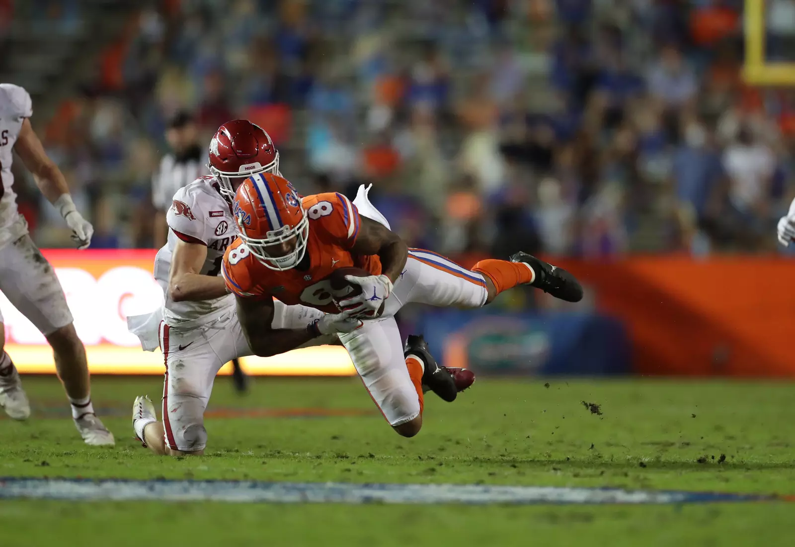 Scenes from the Gators' 63-35 win against the Razorbacks at Ben Hill Griffin Stadium