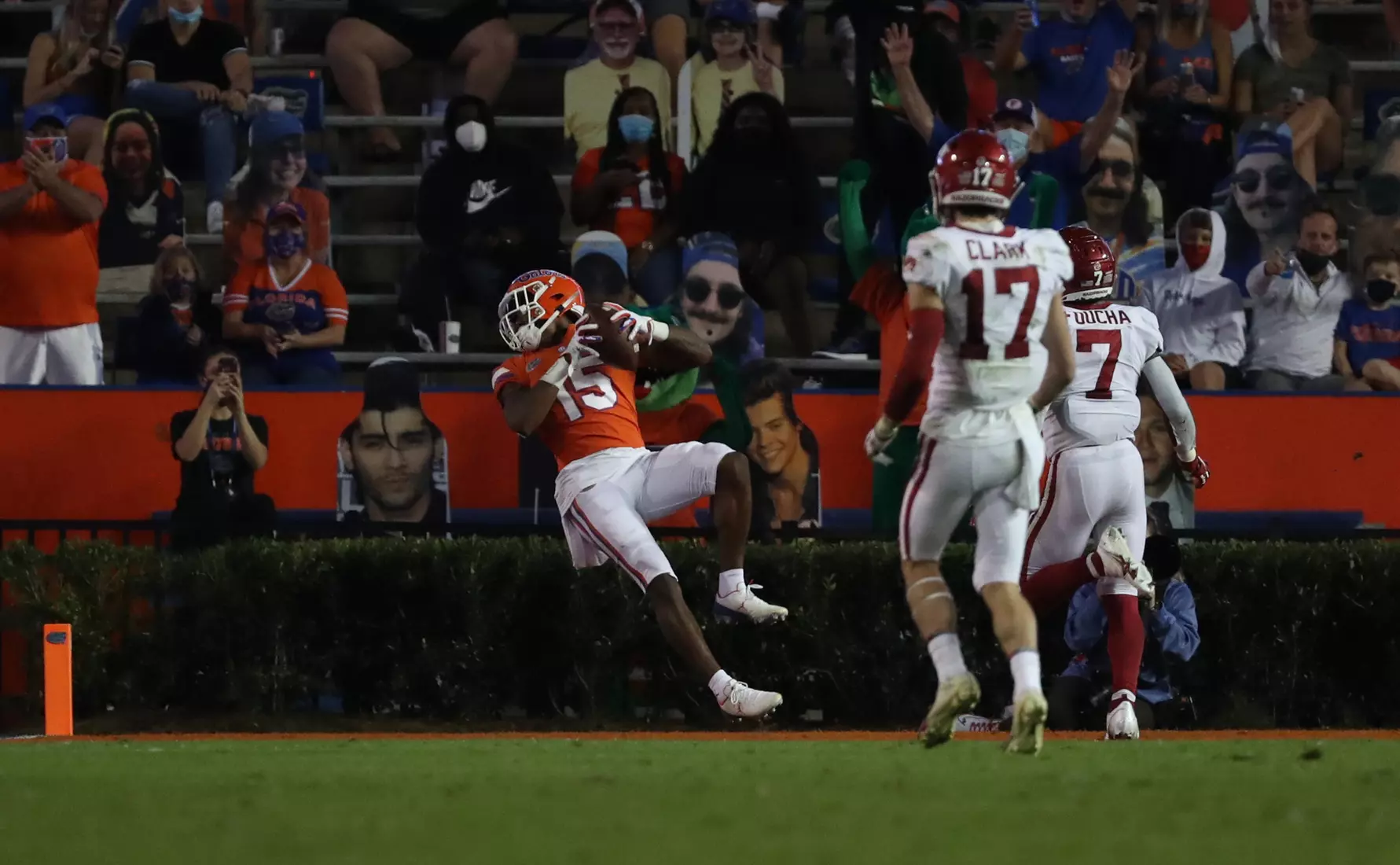 Scenes from the Gators' 63-35 win against the Razorbacks at Ben Hill Griffin Stadium