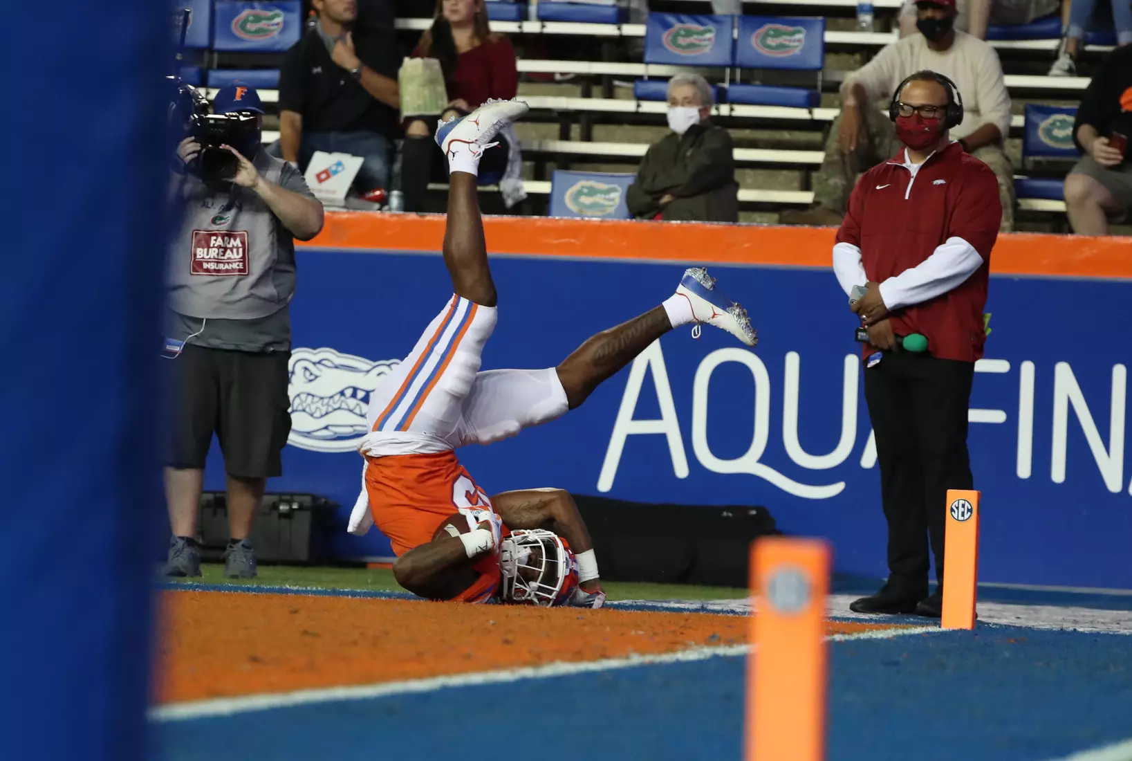 Scenes from the Gators' 63-35 win against the Razorbacks at Ben Hill Griffin Stadium