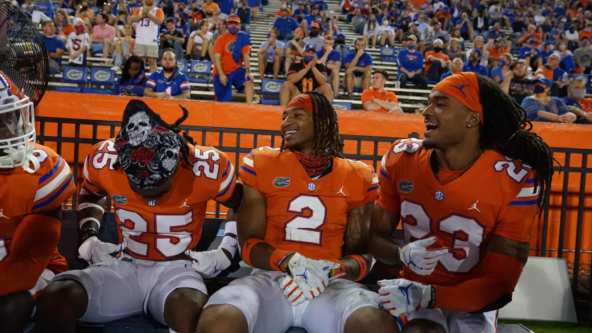 Scenes from the Gators' 63-35 win against the Razorbacks at Ben Hill Griffin Stadium