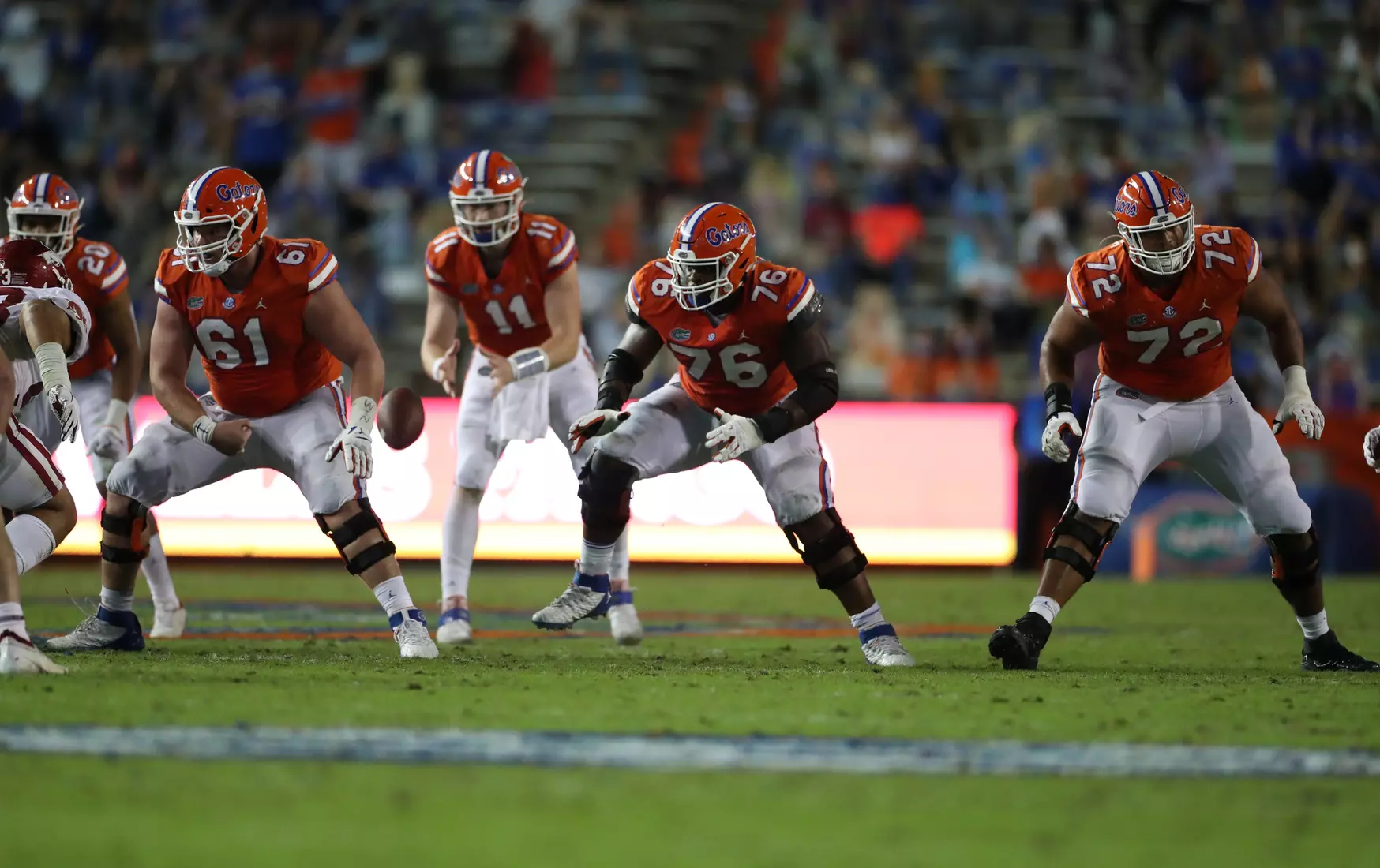 Scenes from the Gators' 63-35 win against the Razorbacks at Ben Hill Griffin Stadium