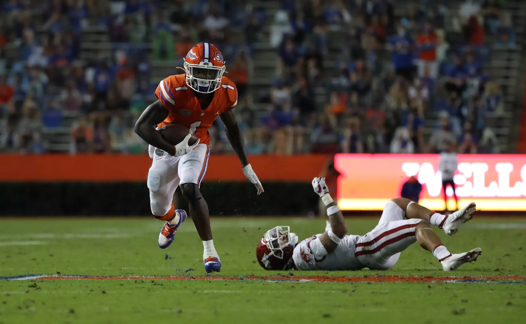 Scenes from the Gators' 63-35 win against the Razorbacks at Ben Hill Griffin Stadium