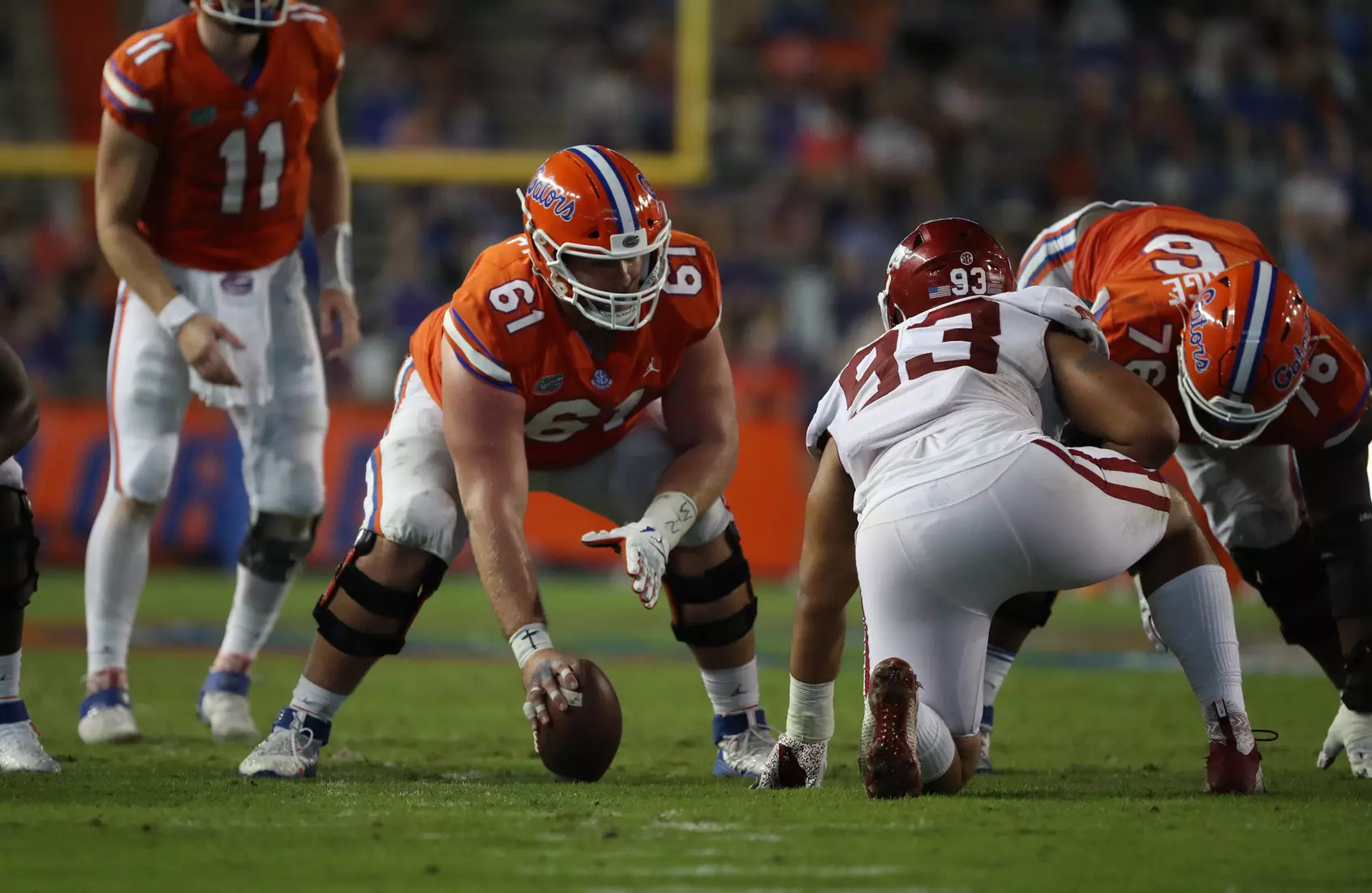 Scenes from the Gators' 63-35 win against the Razorbacks at Ben Hill Griffin Stadium