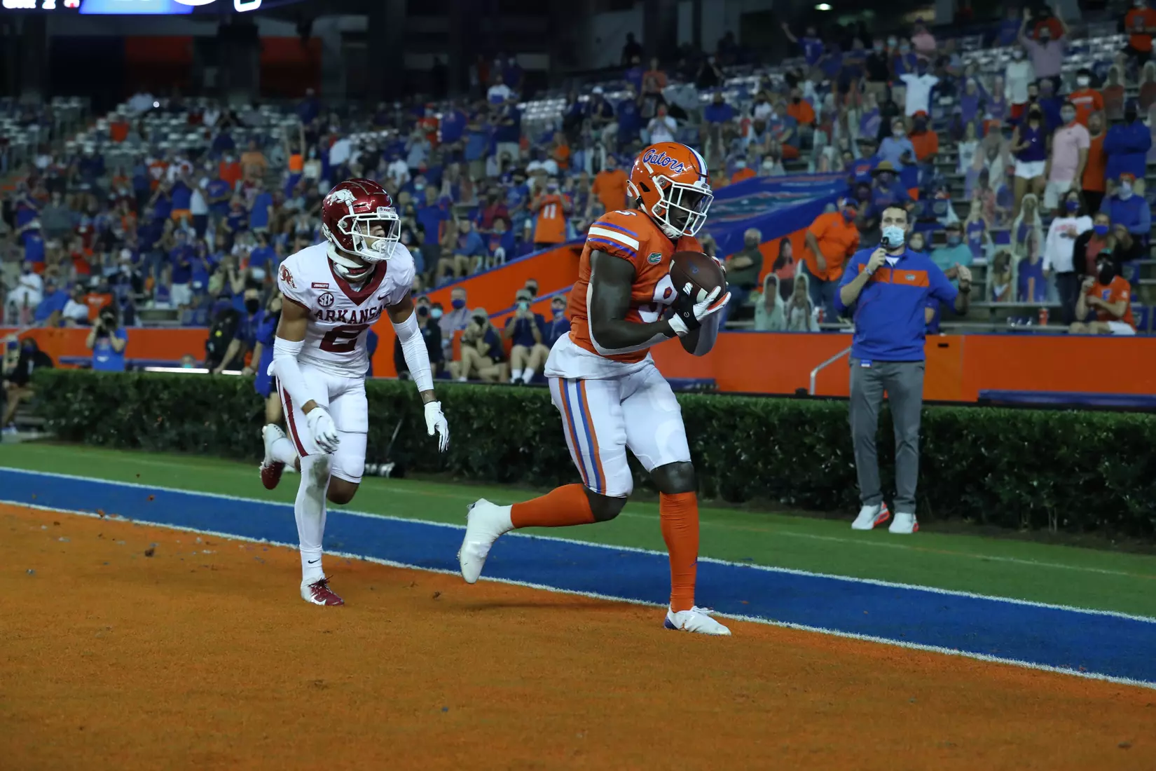 Scenes from the Gators' 63-35 win against the Razorbacks at Ben Hill Griffin Stadium