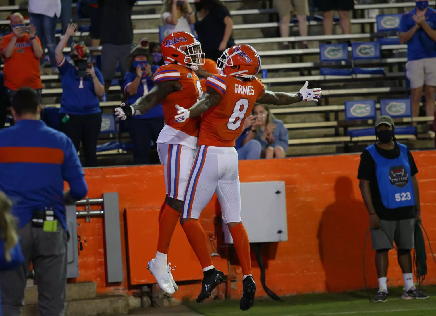 Scenes from the Gators' 63-35 win against the Razorbacks at Ben Hill Griffin Stadium