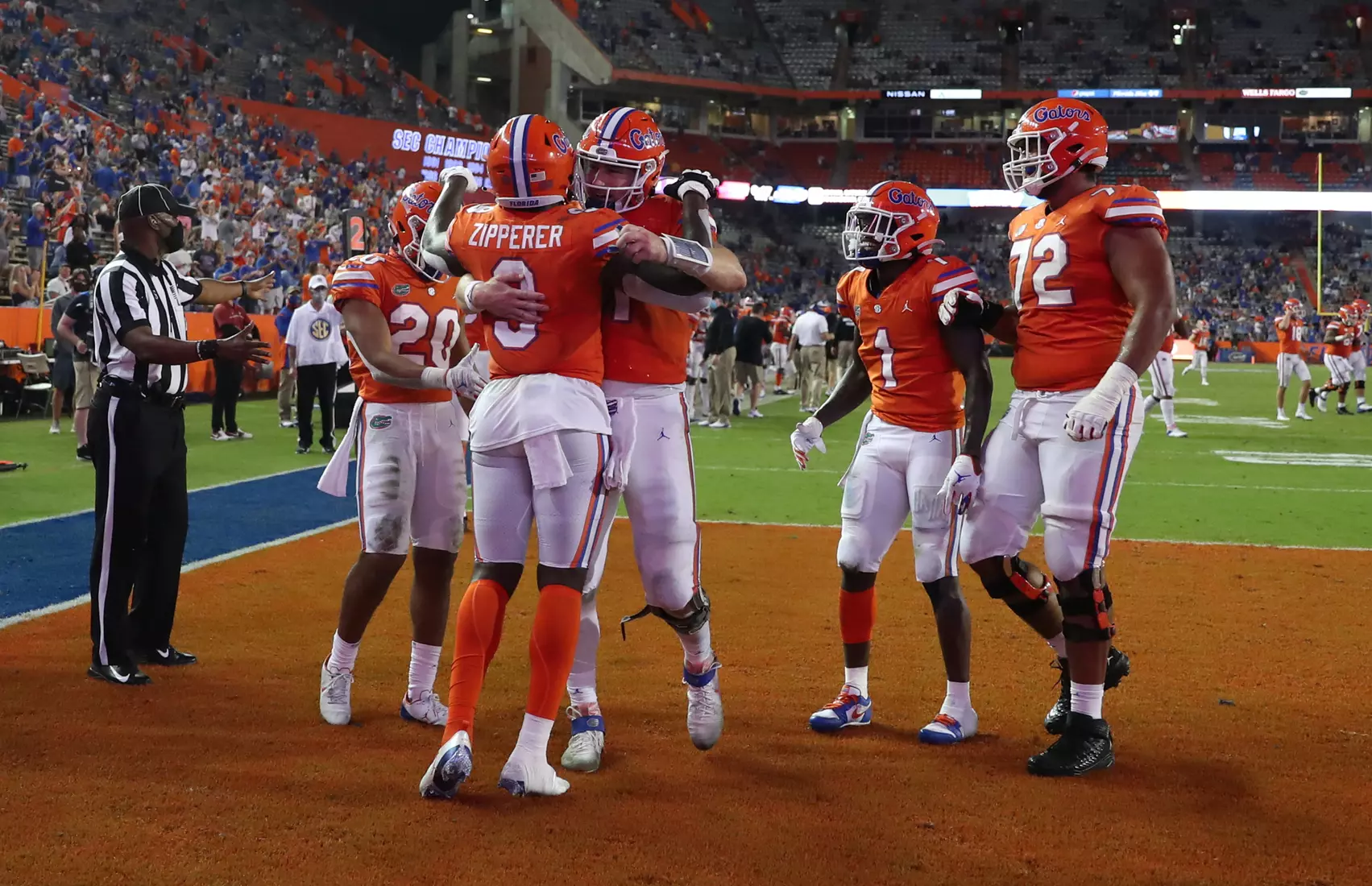 Scenes from the Gators' 63-35 win against the Razorbacks at Ben Hill Griffin Stadium