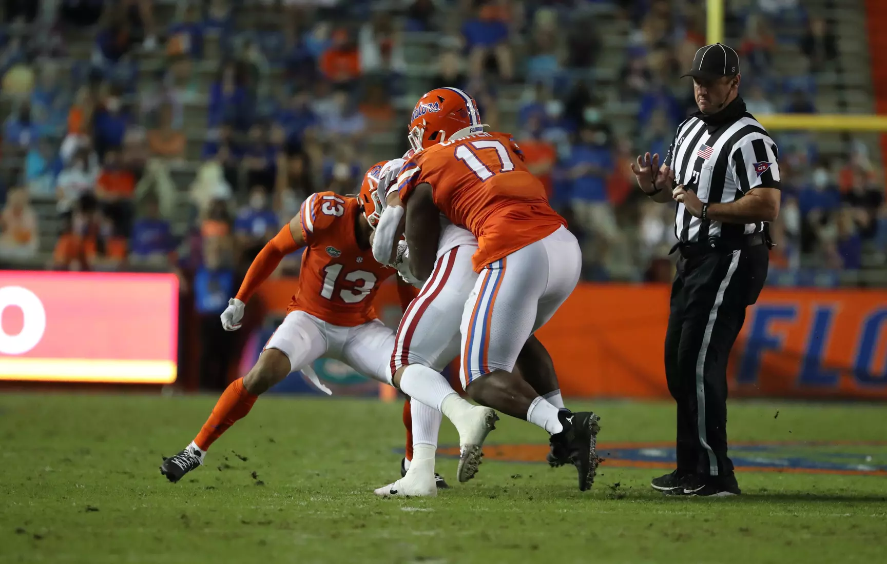 Scenes from the Gators' 63-35 win against the Razorbacks at Ben Hill Griffin Stadium