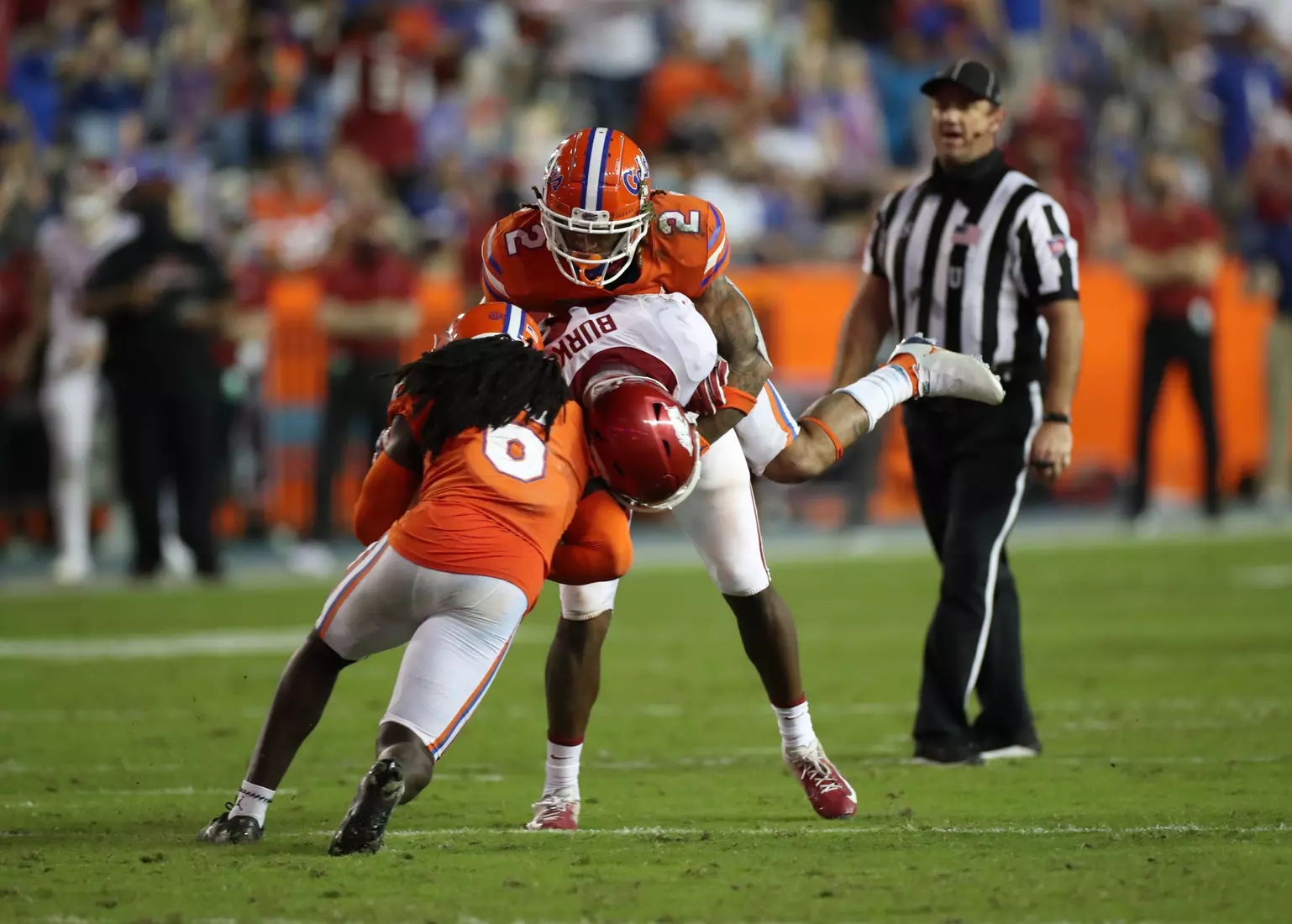 Scenes from the Gators' 63-35 win against the Razorbacks at Ben Hill Griffin Stadium