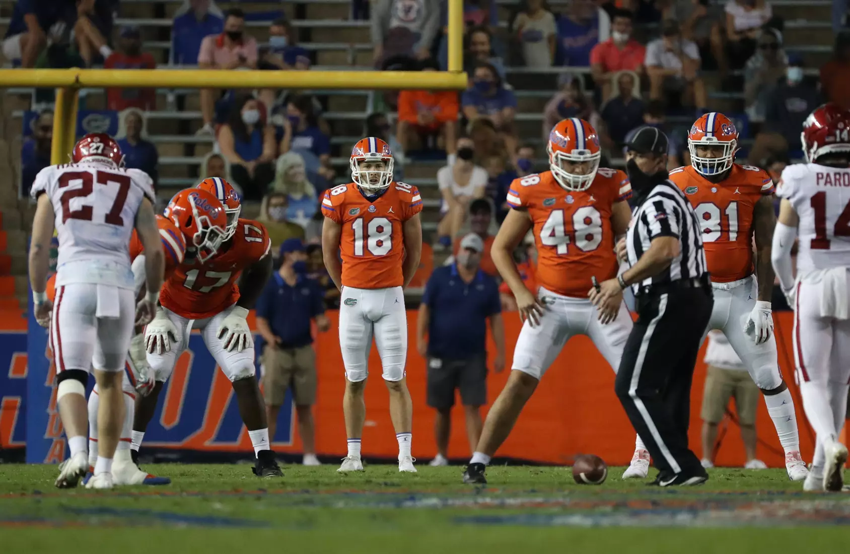 Scenes from the Gators' 63-35 win against the Razorbacks at Ben Hill Griffin Stadium