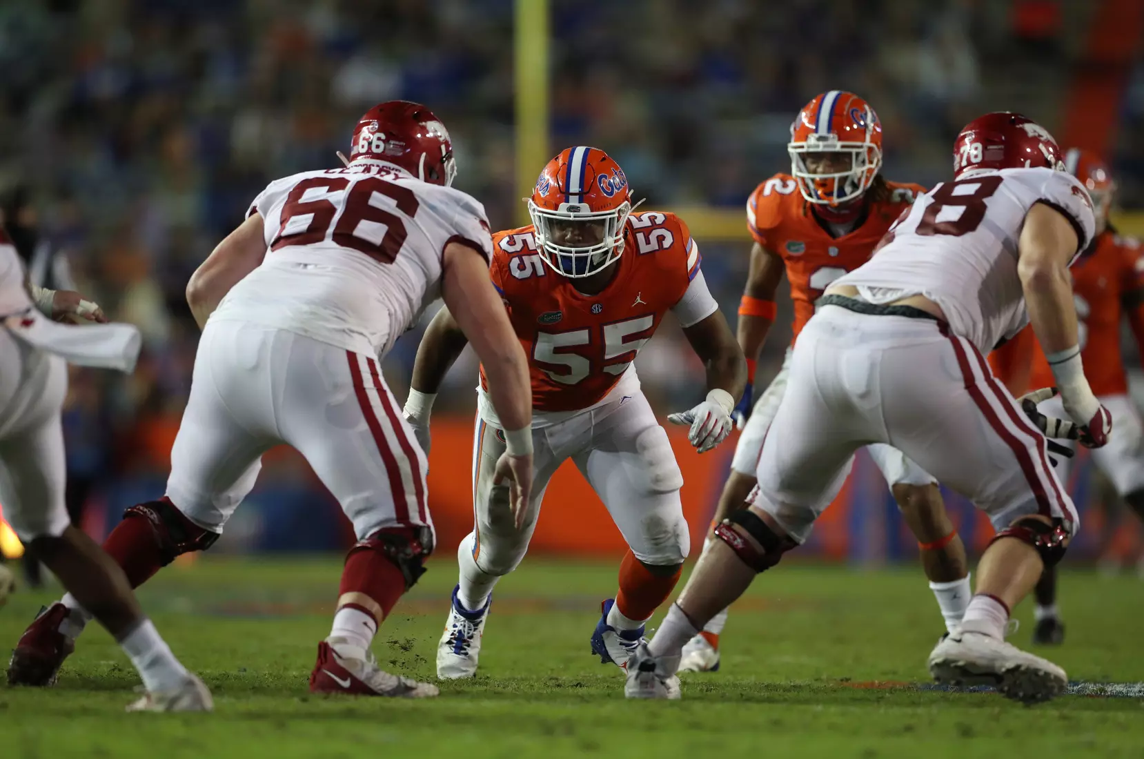 Scenes from the Gators' 63-35 win against the Razorbacks at Ben Hill Griffin Stadium
